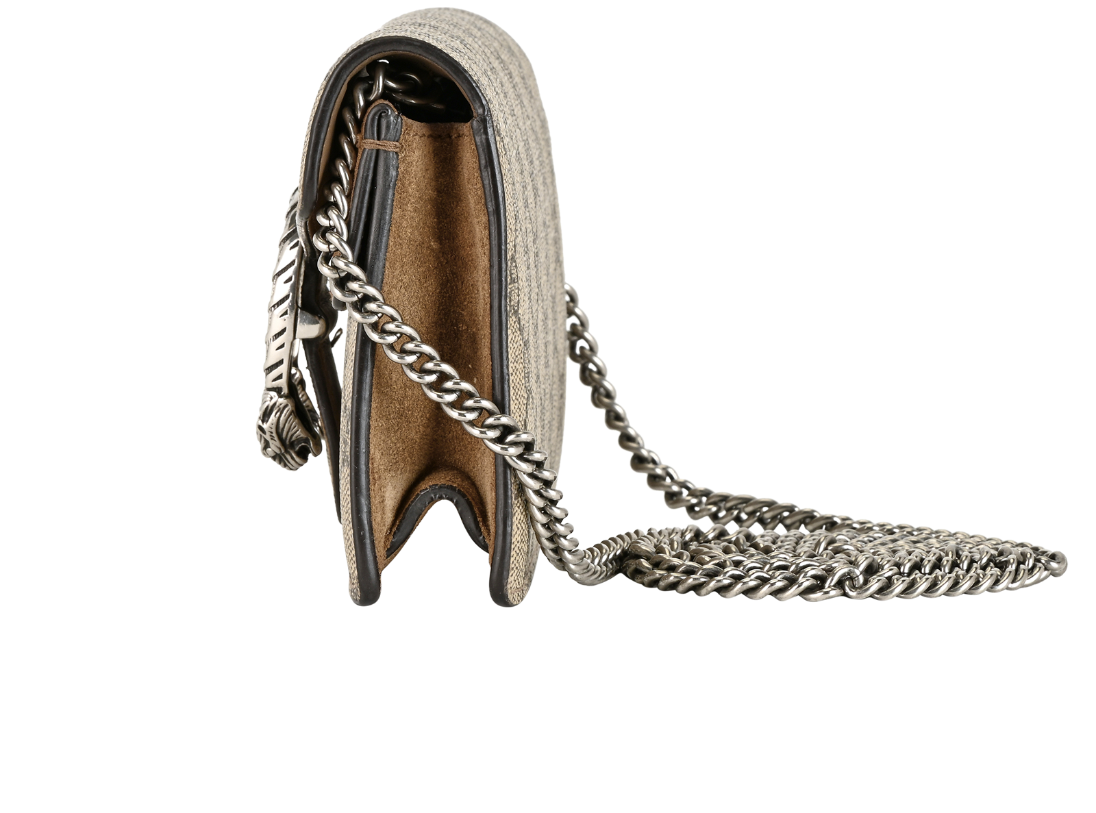 Super Mini Dionysus, &pound;510, Handbags, Brown, Canvas/Suede, Bottom view